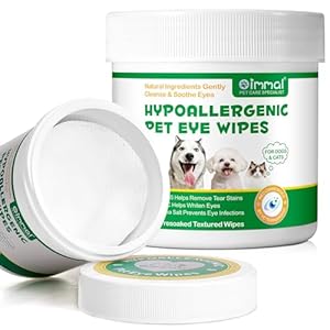 Eyes Wipes for Dogs & Cats - Coconut Oil Pet Cleaning Grooming Deodorizing Wipes for Eyes, Wrinkle, Face, Eye Care for Dogs and Cats,Cat and Dog Wipes Formulated to Remove Eye Debris - 150p Eyes Wipes for Dogs & Cats – Coconut Oil Pet Cleaning Grooming Deodorizing Wipes for Eyes, Wrinkle, Face, Eye Care for Dogs and Cats,Cat and Dog Wipes Formulated to Remove Eye Debris – 150p