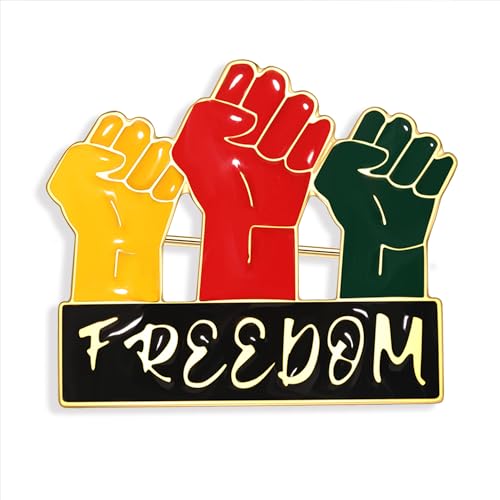 Image of African Brooches for Women Juneteenth Brooch Pins Enamel Black History Africa Map Brooches Black Queen Power Fist Lapel Pins Black History Month Juneteenth African Jewelry Accessories Outfits Party Favors Gifts