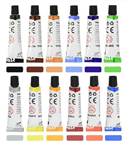 GUTE LINES Peinture 12 couleurs, gouache/aquarelle mat EC0005 12 ml Cover