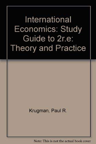 International Econ: Theory and Policy 0673521052 Book Cover