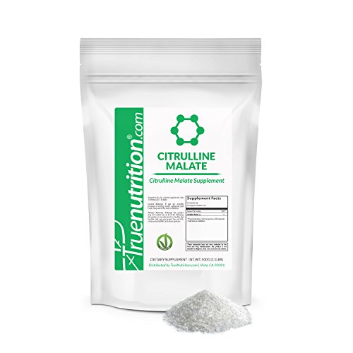 True Nutrition - Citrulline Malate Powder - Supports Nitric Oxide Production, Blood Circulation, and Improved Endurance - 500g