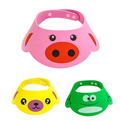Thicken dos desenhos animados EVA macia do bebê banho de chuveiro Caps Crianças que lavam cabeça de