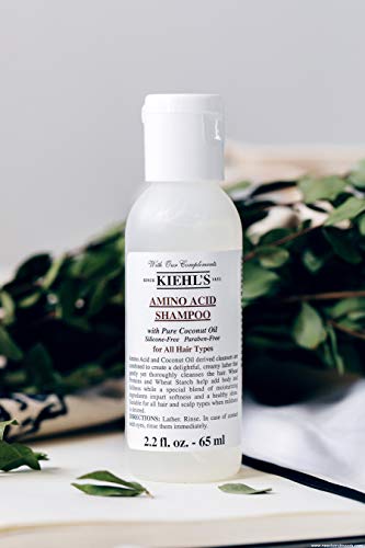 Kiehl's Amino Acid Shampoo with Pure Coconut Oil for All Hair Types, Travel Size 2.2oz