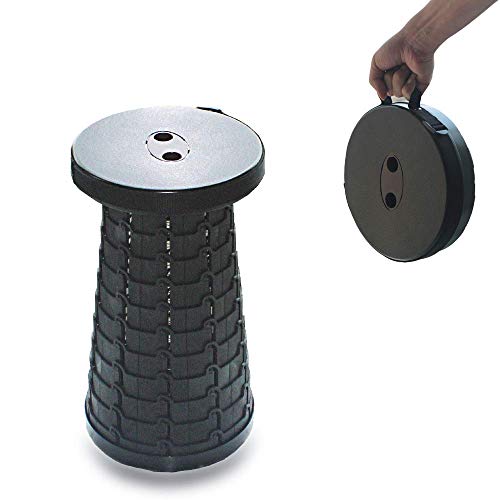 Heartbeat Retractable Folding Stools Sturdy Portable Lightweight Plastic Stool, Holds up 330 Lbs