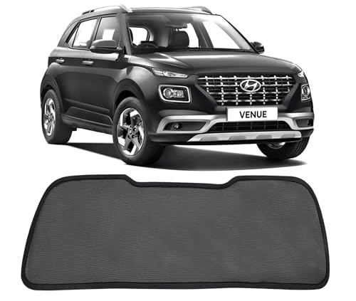 Image of Autofact Dicky Curtain for Venue 2019-2024 | Custom Fit Rear Windshield Sunshade | UV & Heat Protection | Foldable Mesh | Privacy & Cooling Car Accessory