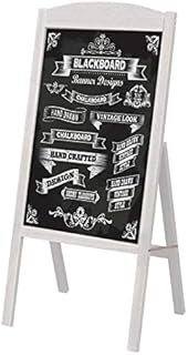 UNHO Chalkboard A Board Magnetic A Frame Blackboard Sandwich Board Pavement Sign Standing Chalkboard Sign for Business Restaurant Wedding