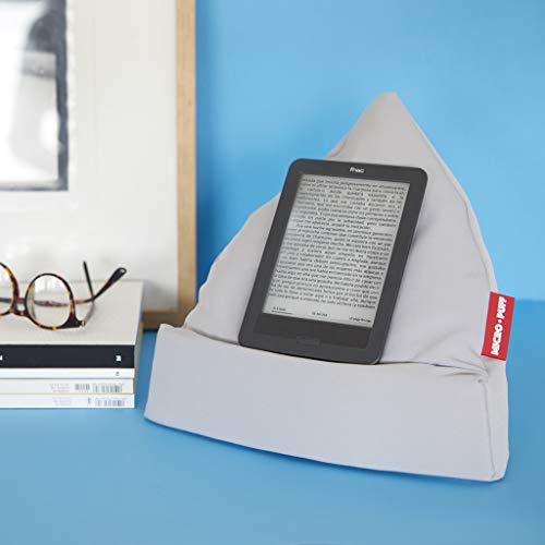 Support tablette Balvi Micro Puff gris coussin ergonomique dehoussable liseuse - 7