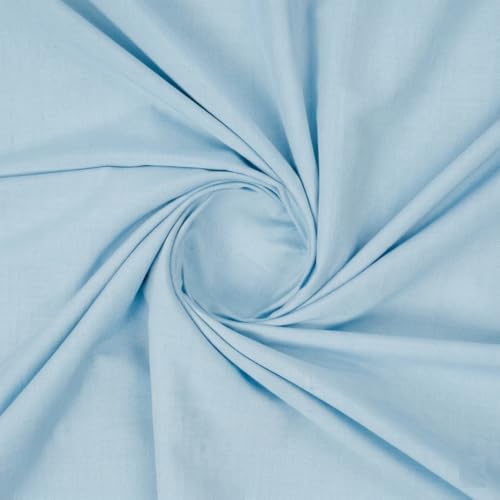Image of Bhagalpuri Soft Dull Cotton Single Chadar | Single Thread Lightweight Odhne Wali Chadar | Top Sheet for Sleeping Summer (Blue)