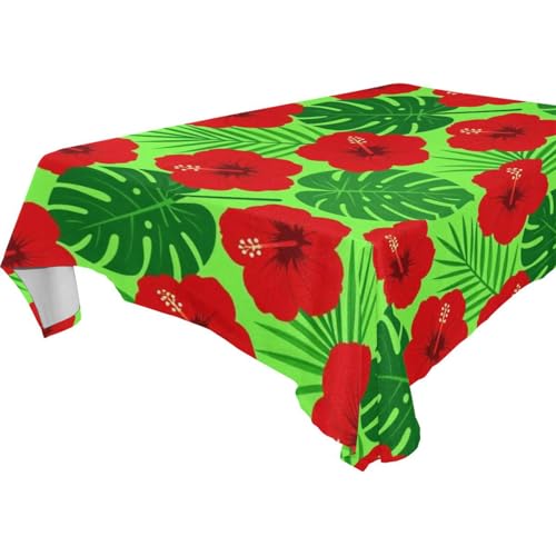 Linge de table carré lavable et durable rouge vif pour fêtes