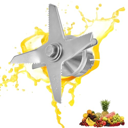 Piezas De Licuadora Compatibles Con, Biolomix, Cuchilla De Licuadora De Acero Inoxidable Con Hoja De Seis Hojas, Repuesto De Cuchilla De Licuadora Suave Utilizada Para Verduras, Frutas