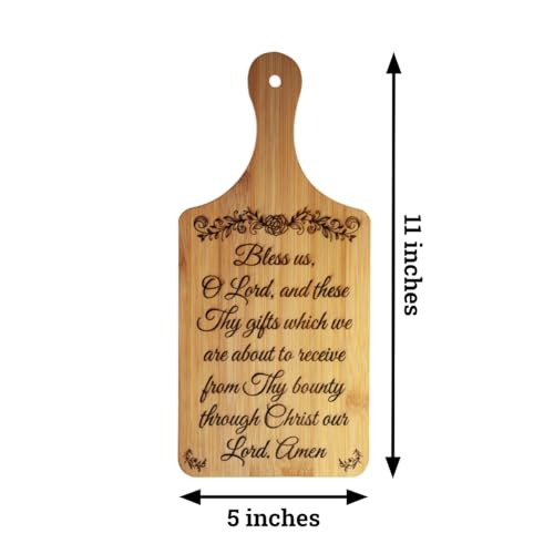 Tabla de cortar decorativa rectangular de bambú 27.94x12.7x0.99 cm miniatura 2