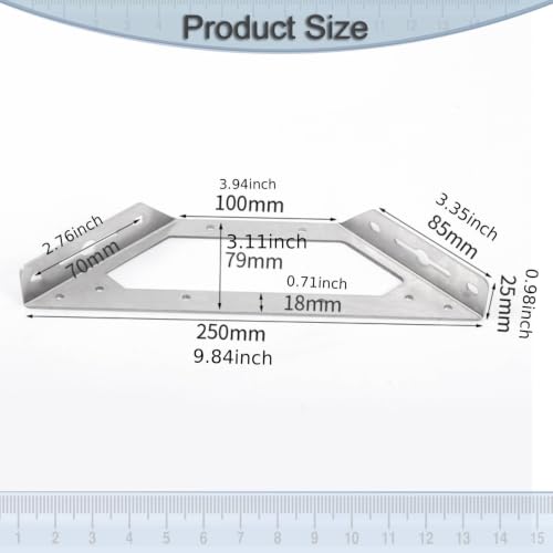 Équerre de fixation pour chaises instables et connecteur d'angle meuble 4pcs