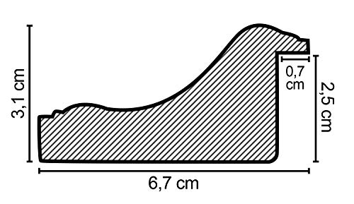 BIRAPA Bilderrahmen gold Vienna Rahmen 20x25 cm - Bilderrahmen vintage in Gold Vintage, Bilderrahmen Holz mit Zierleiste… – Bild 8
