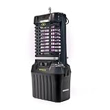 Sun Joe Cordless Indoor or Outdoor Bug Zapper Kit with Battery, Charger, Portable Hanging Hook, Carrying Handle & Touch Screen Display, 24V-BZ100-LTE