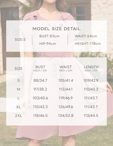 Image of Wedtrend Women's Vintage Dresses with Pocket Midi Retro Cocktail Dress Tea Party Church 1950s Dresses for Women