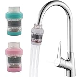 2 Pack Faucet Water Filter, Faucet Mount Filters Purifier Ki...