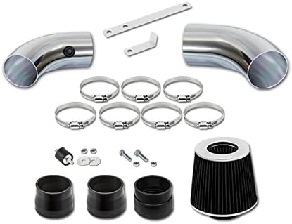 Engine Cold Air Intake + Filter Black Compatible with 1996-2004 Chevrolet S10 /Blazer PickUp with 4.3L V6