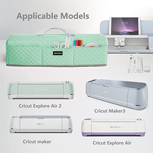 AMOIGEE Padded Dust Cover Compatible with Cricut Maker 4, Explore 4, Cricut Maker, Maker 3, Explore 3, Explore Air 2, Machine Cover for Cricut Accessories and Suppliers, Tools - Image 4