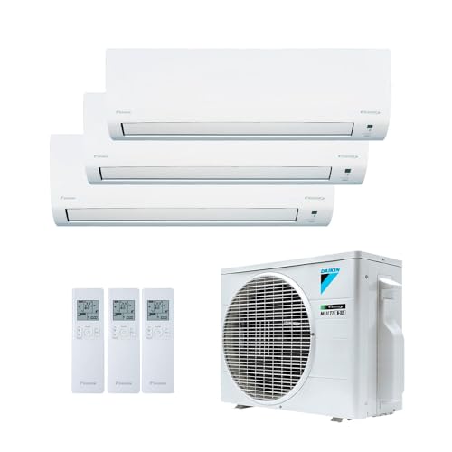 Ar Condicionado Tri Split Inverter Daikin 18.000 Btus (3x Evap 9.000) Quente e Frio 220v