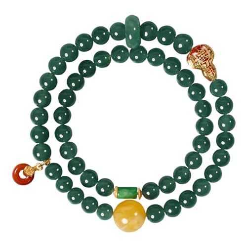 Accessoires Hanfu Verts en Jade et Argent, Bijou Chinois Traditionnel Taille Unique