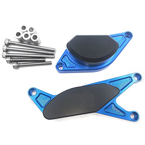 Garde moteur CNC Suzuki GSR 750 et 600 crash pad de précision bleu