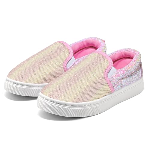 Image of K KomForme Boys & Girls Slip on Shoes, Toddler Canvas Walking Shoes | Lightweight, Comfortable