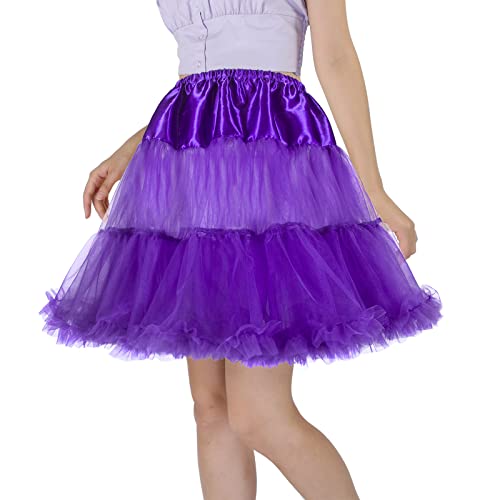 Image of CHERRY LOVE 18inch Petticoat Mid-Thigh Underskirt Princess Puffy Mini Skirt