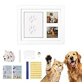 ZEKUN Huella Perro Kit de Huellas para Patas de Perro y Gato Huellas de Perro Kit de Huellas de Manos y Pies de Bebé Bottiglia Commemorativa con Sigillo e Capelli para Recién Nacidos,Perros y Gatos
