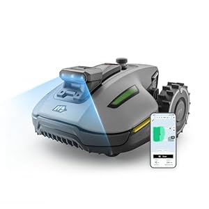 MAMMOTION YUKA mini 2 500 Mähroboter ohne Begrenzungskabel, Garten bis 500m², Kein RTK, Kein Signalabbruch, KI TrueVision-Navigation, Auto-Mehrzonen-Kartierung, DropMow, 45% Steigung, 4,5Ah-Akku