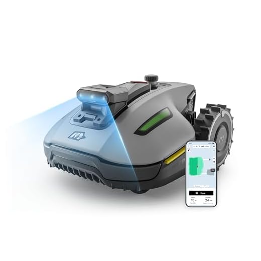 MAMMOTION YUKA mini 2 500 Mähroboter ohne Begrenzungskabel, Empf. 500 m², Kein RTK, Kein Signalabbruch, KI TrueVision-Navigation, Auto-Mehrzonen-Kartierung, DropMow, RWD für 45% Steigung, 4.5Ah-Akku