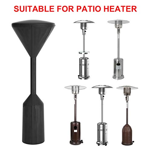 UGarden 34\"x18.5\"x95\" Standup Patio Heater Cover, 600D Oxford Fabric Waterproof Heater Cover for Outdoor Heater, PU Coating, Anti-UV, Windproof