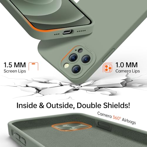 Kiresen Designed for iPhone 15 Pro Case - Upgraded Enhanced Camera Protection - Soft Microfiber Lining Inside - Liquid Silicone Shockproof Protective Phone Case 6.1" for Men Women Girls,Porcelain Blue by Kiresen - Used condition - Image 4