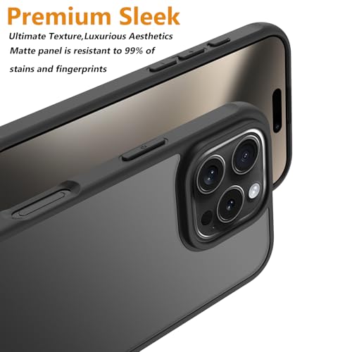 Image of iPhone 16 pro max Case,Translucent Matte(Black)