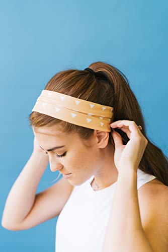 Image of Maven Thread Wide Workout Headbands for Women - Non-Slip Sweatbands for Gym, Running & Yoga