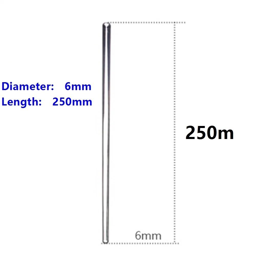 Mescolare l'asta del Muddler 10 pezzi di bacchette agitazione for strumenti miscelazione con entrambe le estremità rotonde, in vetro borosilicato da 6x250 mm for laboratorio