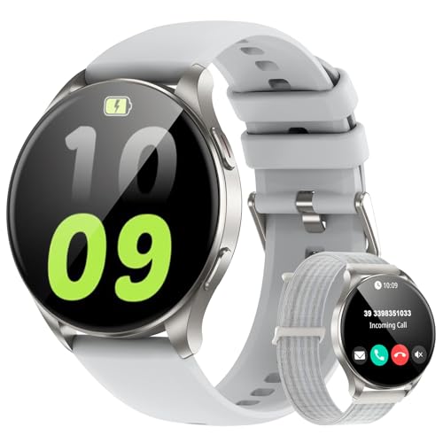 Baolubao Reloj Inteligente Mujer Hombre, Smartwatch Mujer con Llamada 5.3, Reloj Inteligente Mujer 1,43' AMOLED Pantalla Siempre Activa, Pulsómetro, Pulsera Actividad Impermeable IP68 para Android iOS