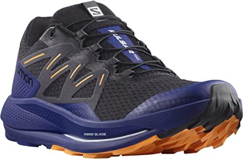 Salomon Pulsar Trail Trail Running Shoes Mens Sz 11 Black/Clematis Blue/Blazing Orange | Image 1