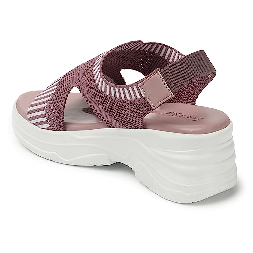Image of Smart & Sleek Women Lightweight Sports Flatforms Sandals-AB69