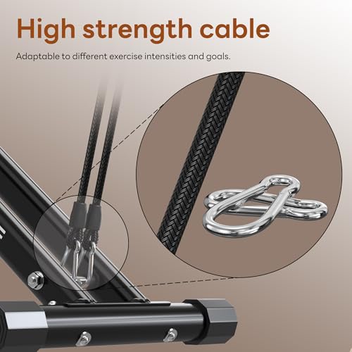 Image of SogesPower Squat Machine for Home Gym, Squat Rowing Machine with Adjustable Resistance and Optional Full Motion, Squat Assist Trainer for Glutes & Legs Workout, Up to 330lbs