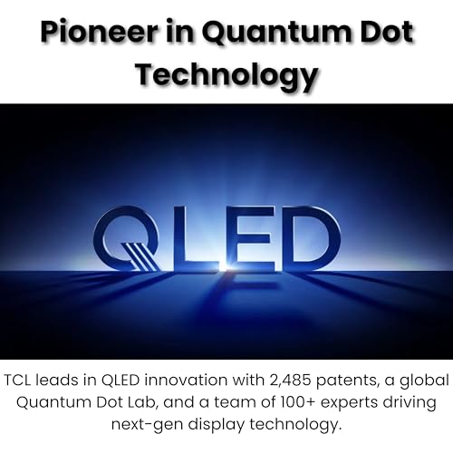 TCL Television 43S5K 43-Inch QLED Full HD Smart Google TV (2025 Model) – HDR10+, Dolby Audio, Google Voice, Chromecast Built-in, 60Hz, Bluetooth 5.0, Wi-Fi, Slim Metallic Bezel-less Design