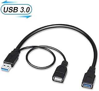 Upgraded Version-USB 3.0 Splitter Cable, Electop USB 3.0 Male to Dual USB A