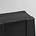 IRIS USA SK-700 Heavy Duty Latch Tote with Lid, 72 Quart, Black, 4 Pack