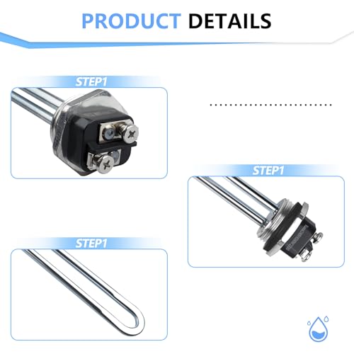 Water Heater Element 4500W 240V Compatible with 100108283 AO Smith Water Heater Element, for AO Smith Electric Water Heaters 52/55/66/80/120, ECS 30/40/50, ECLN ELJN ECJN 40, ECL 30/50 - Thumbnail 3