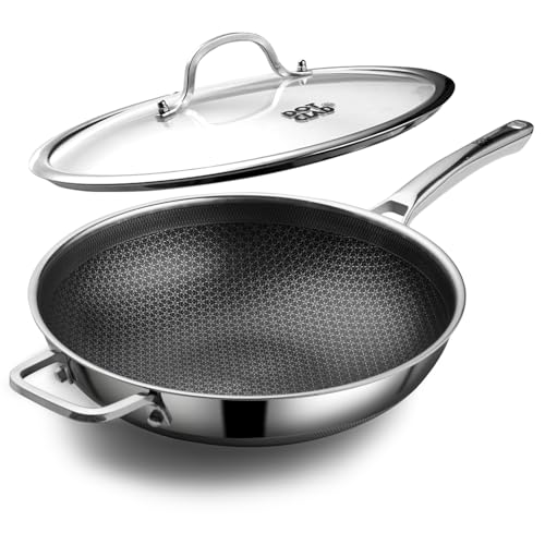 DOTCLAD 13-inch Hybrid Wok with Lid