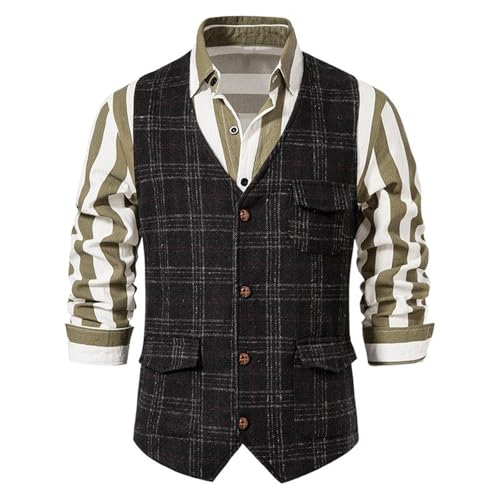 Men's Suit Vest Spring Summer British Style Plus-Size Vintage Suit Vest for men3