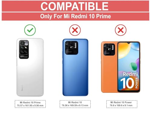 Image of Hybrid Carbon Fiber Back Case for Mi Redmi 10 Prime (Black)