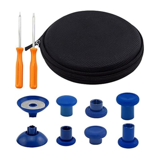 Image of WPS 8 Pcs Replacement Swap thumbsticks Fits for PS4 DualShock 4 Controller Xbox One Elite Xbox One Controller - Blue