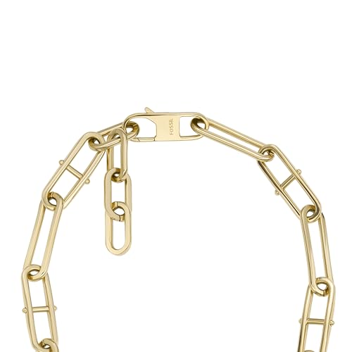 Image of Fossil Women's Ellis Toi Et Moi Gold-Tone Brass Station Necklace