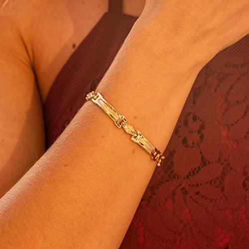 LIFETIME JEWELRY Diamond Cut Shine Bracelet for Women and Men 24k Real Gold Plated2