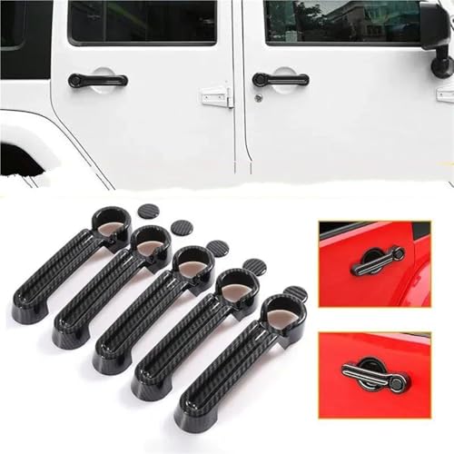 Poignée porte extérieure carbone Jeep Wrangler JK JKU 2007 - 2